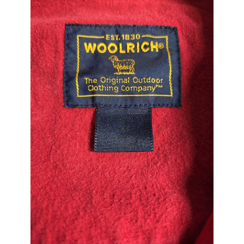 Woolrich Men's Red Chamois Flannel Shirt Vintage, XLarge, Button-Up, Cotton - Picture 4 of 6